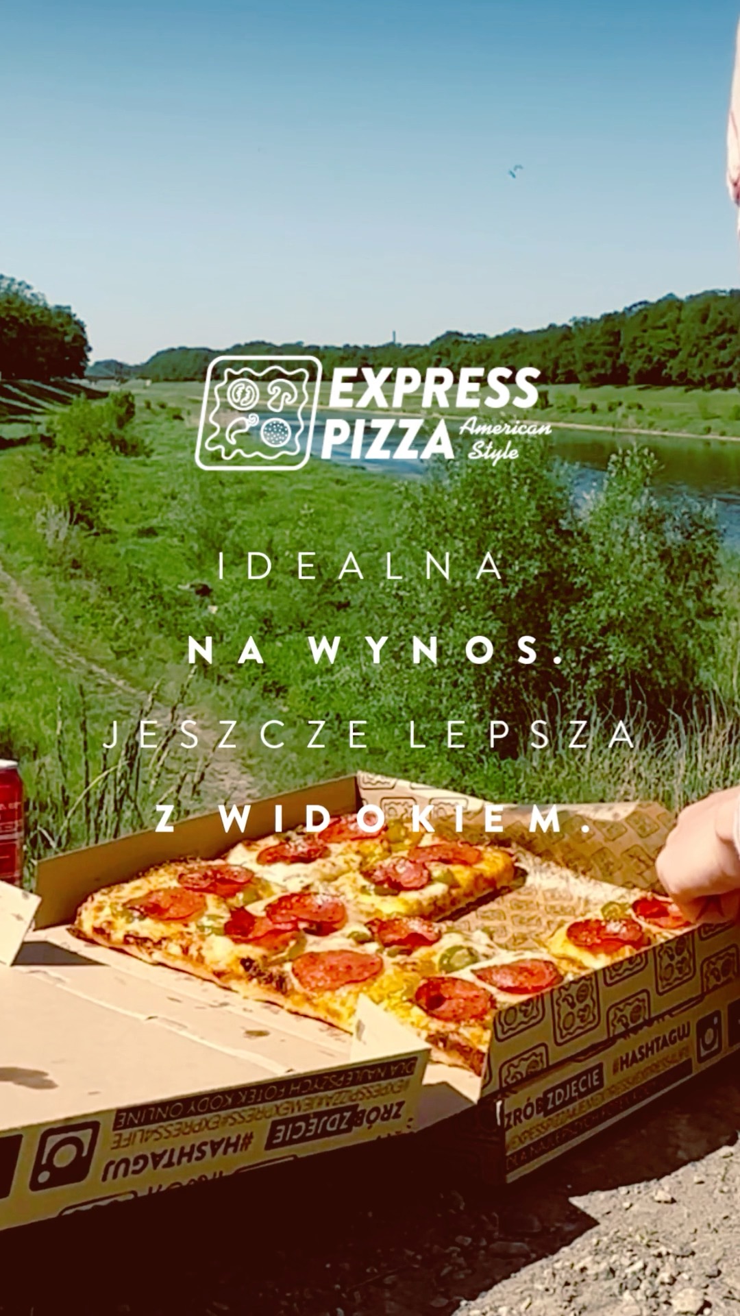 Idealna na wynos. Jeszcze lepsza z widokiem. 🍕🌿
Prostokątna pizza, chill nad Odr