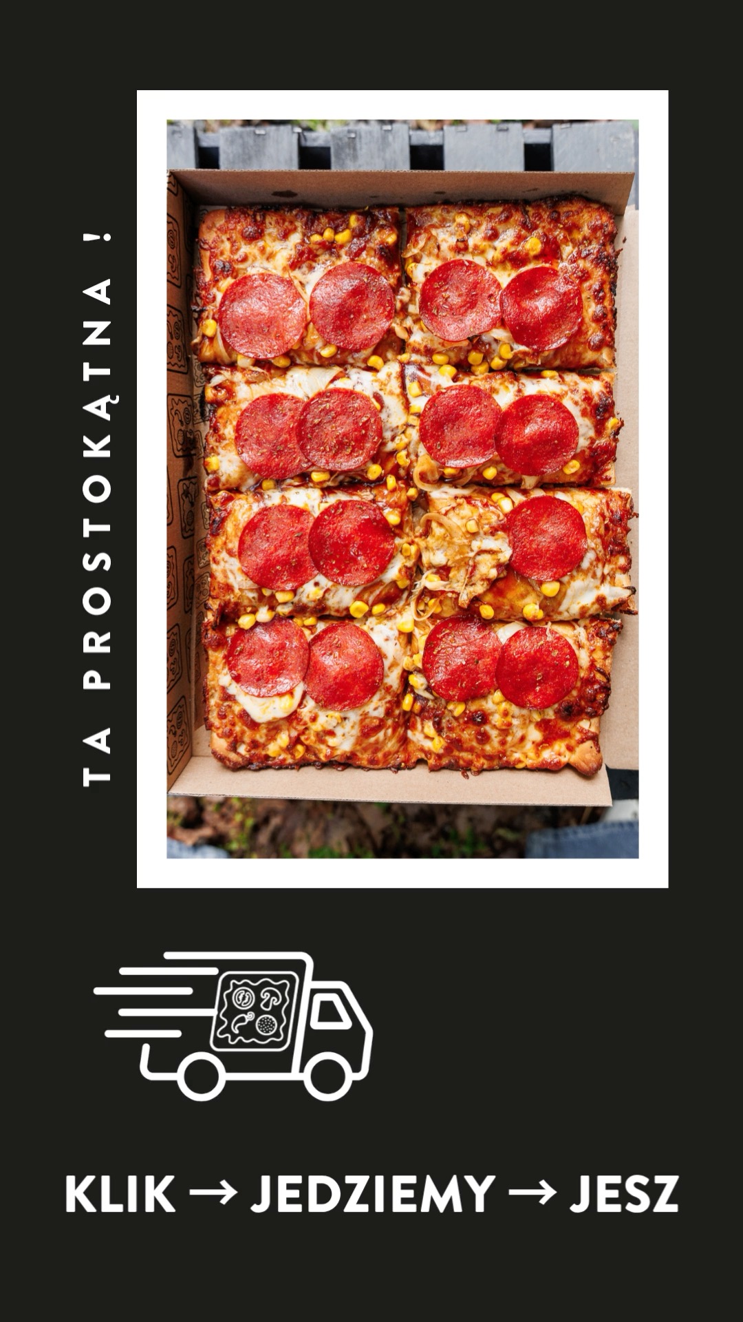 Klik → jedziemy → jesz 🍕🚗

To nie obietnica. To Express Pizza.

Głód? Załatwiony